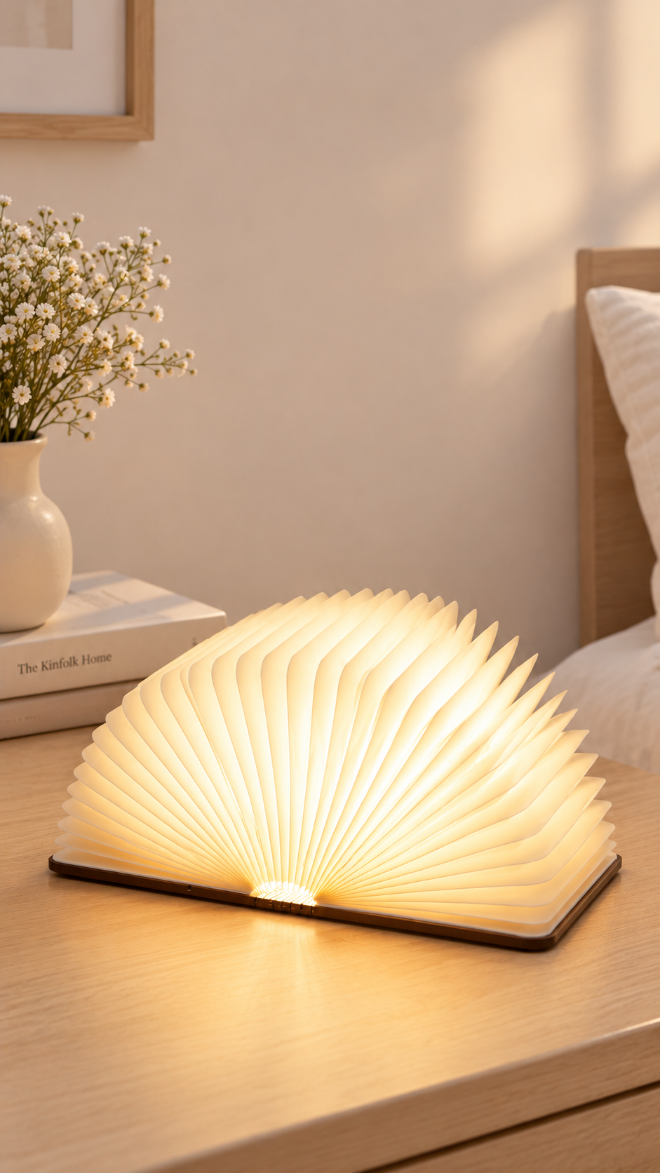 چراغ خواب کتابی شارژی با طراحی خاص